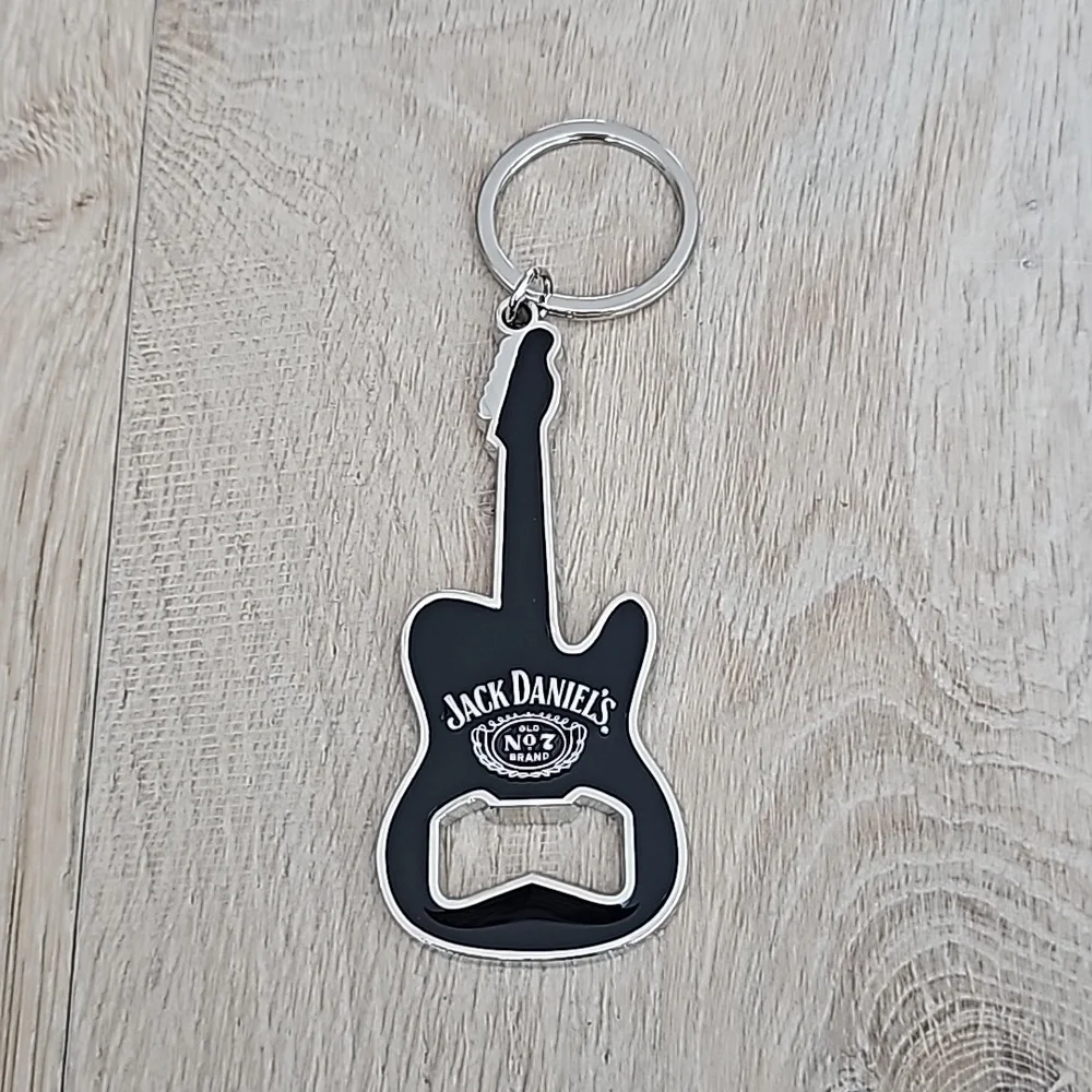 NWOT Jack Daniel's No 7 Guitar bottle opener Keychain